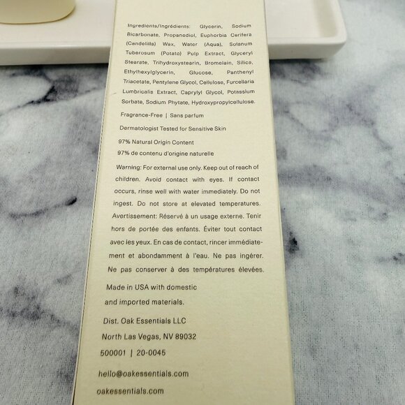 Oak Essentials Skincare-Renew Face Polish Pineapple Enzyme-Full 100 ml-BOXED-NEW - Picture 8 of 13